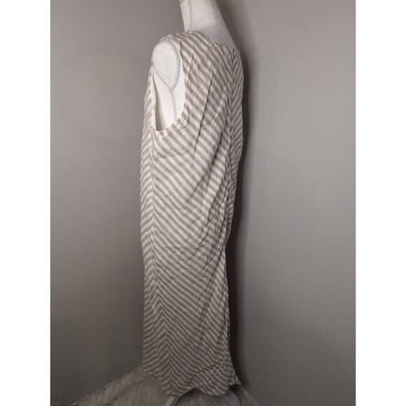 Everlane linen The Bias Cut striped sleeveless dress - Picture 2 of 8
